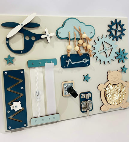 Portable baby sensory busy board (30×40 cm)