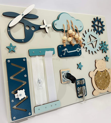 Portable baby sensory busy board (30×40 cm)