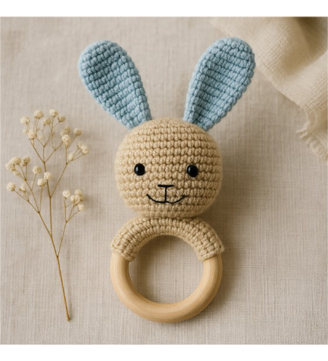 Rattle Bunny - Blue