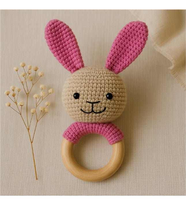 Rattle Bunny - Pink