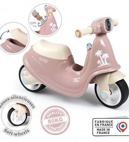 Retro Ride-on Scooter For Kids - Pink