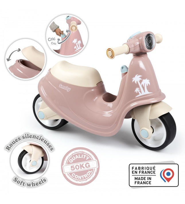 Retro Ride-on Scooter For Kids - Pink
