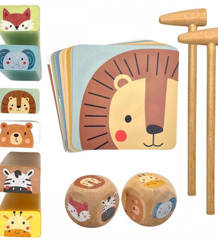 Shaky Tower Skill Game With Animals