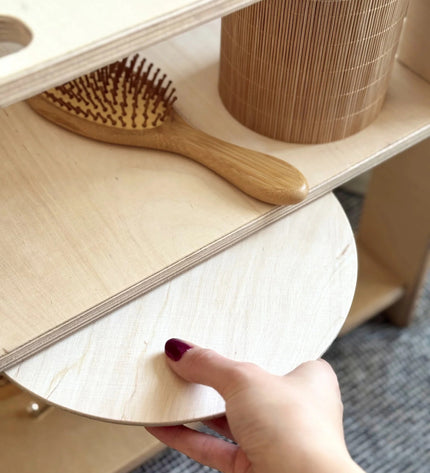 Small Single Montessori Wash Station with Lid