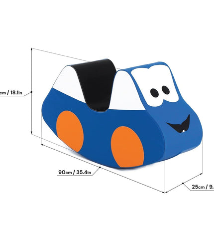 Soft Play Ride On Toy - Blue Car