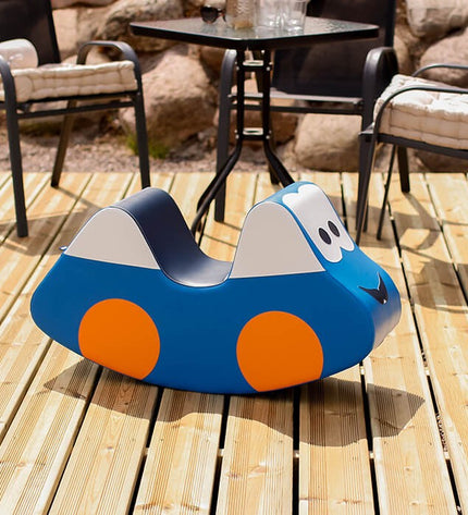 Soft Play Ride On Toy - Blue Car
