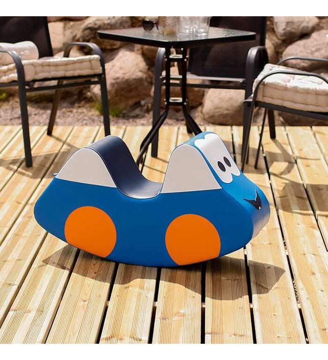 Soft Play Ride On Toy - Blue Car