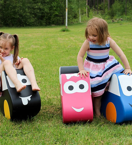 Soft Play Ride On Toy - Blue Car