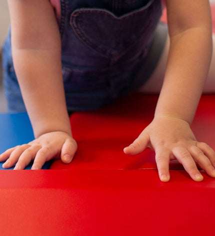 Soft Play Step and Slide Set - Blue and Red