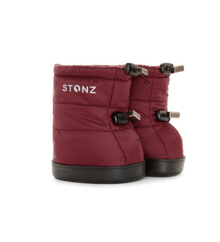Toddler Puffer Booties - Ruby