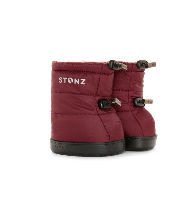 Toddler Puffer Booties - Ruby