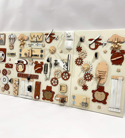 Two-piece wall activity panel (60×80 + 60×39 cm)