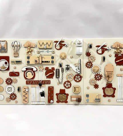 Two-piece wall activity panel (60×80 + 60×39 cm)