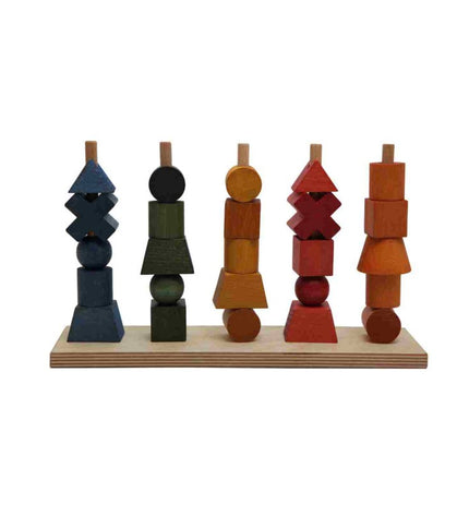 Wooden Fence Puzzle - Colorful