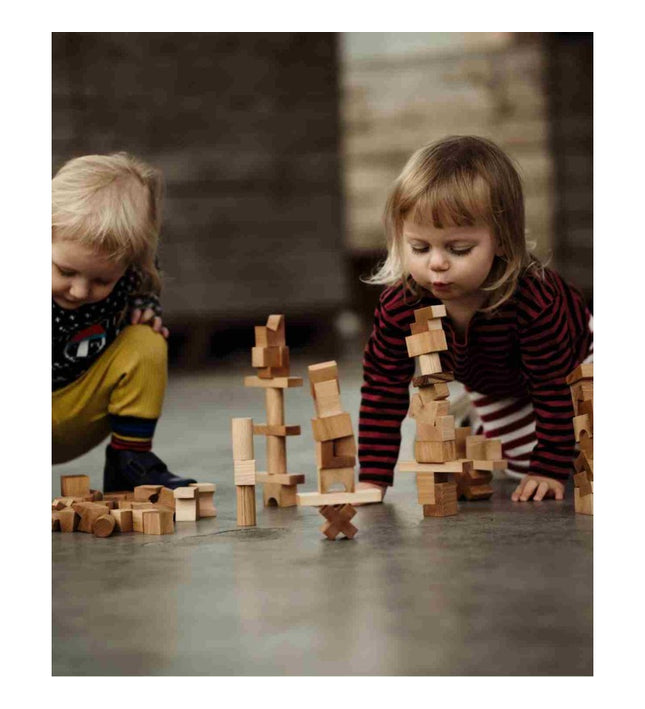 Wooden Tower Puzzle - Colorful