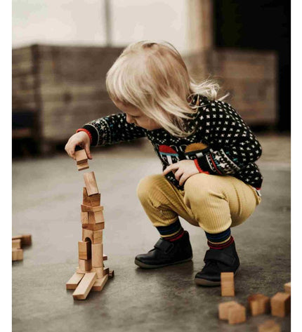 Wooden Tower Puzzle - Colorful